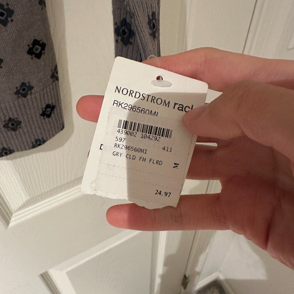 Nordstrom Rack Cardigan Gray Pattern - Picture 3 of 7